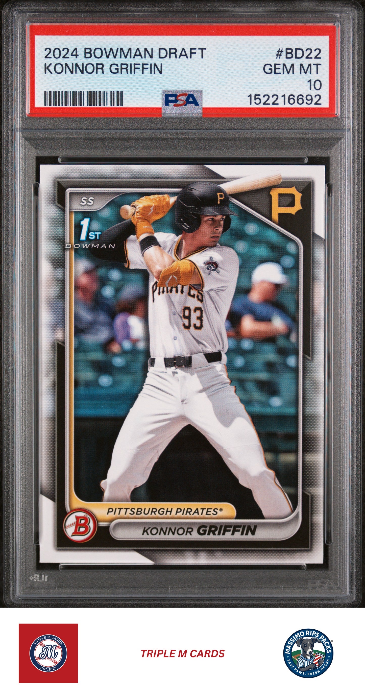 2024 Bowman Draft #BD22 Konnor Griffin PSA 10