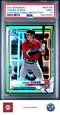 2021 Bowman Chrome Prospects #BCP135 Jarren Duran Chr.Pros-Green Refractor PSA 9