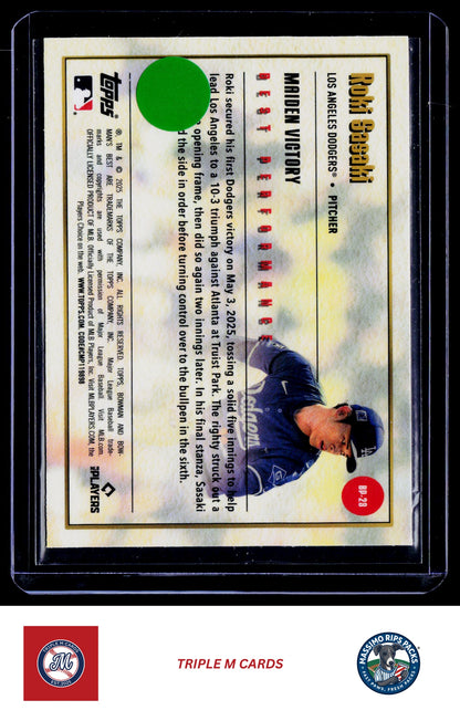 2025 Bowman's Best #BP-23 Roki Sasaki Best Performance
