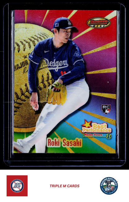 2025 Bowman's Best #BP-23 Roki Sasaki Best Performance