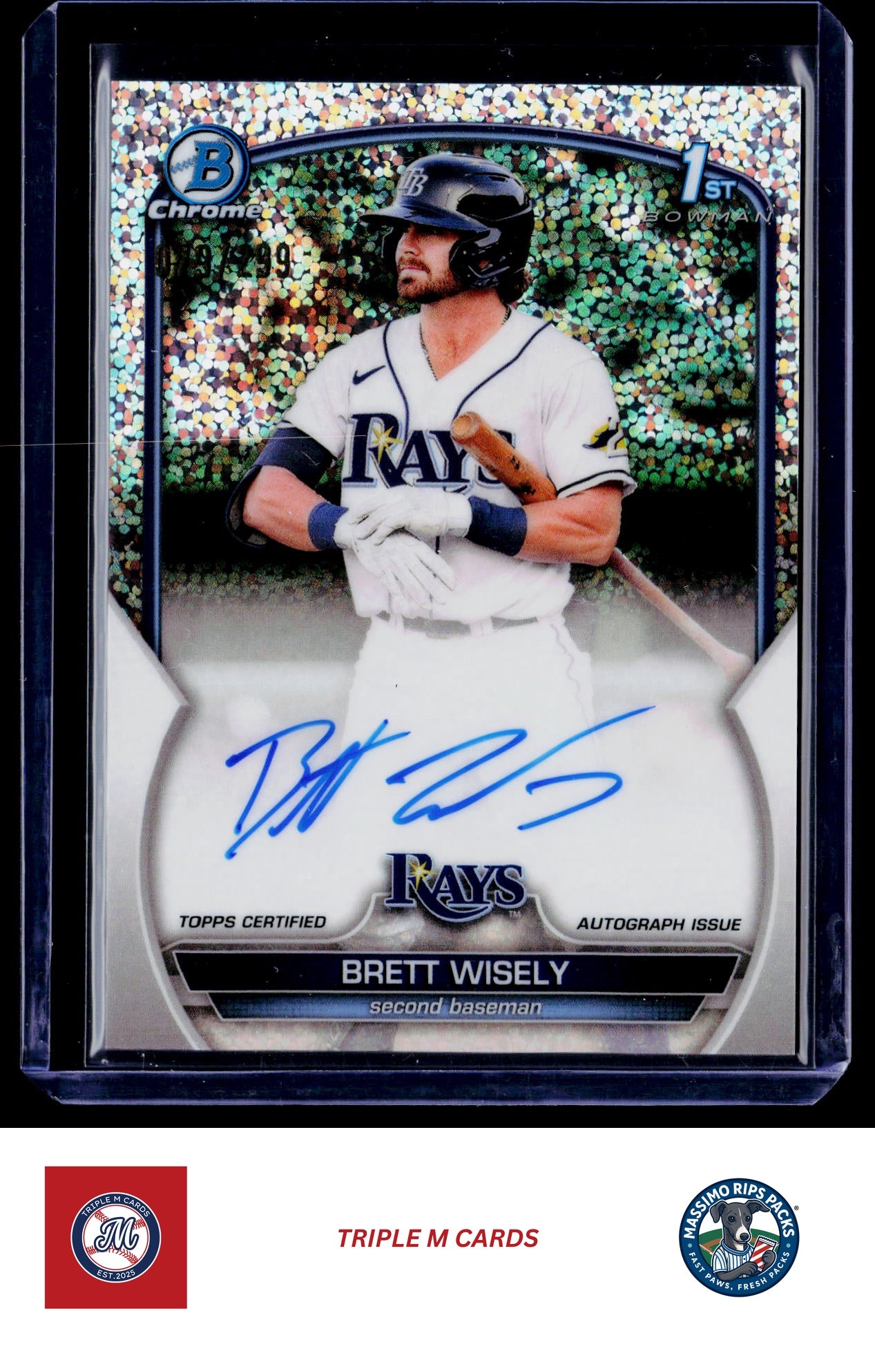 2023 Bowman Chrome #CPA-BW Brett Wisely