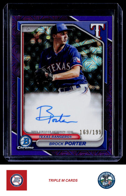 2024 Bowman Chrome #BMA-BP Brock Porter