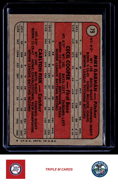 1972 Topps #79 Red Sox 1972 Rookie Stars