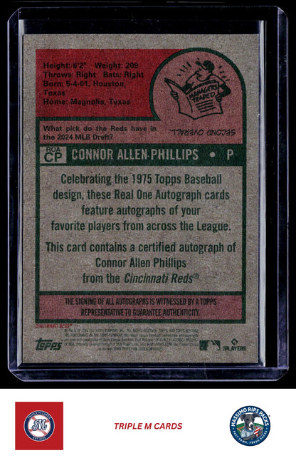 2024 Topps Heritage #ROACP Connor Phillips Real One Autographs (High Number)