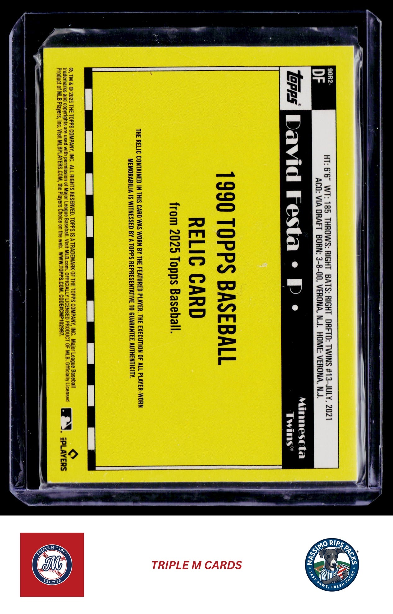 2025 Topps #90R2-DF David Festa