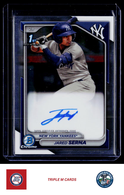 2024 Bowman #CPA-JS Jared Serna Chrome Prospect Autographs