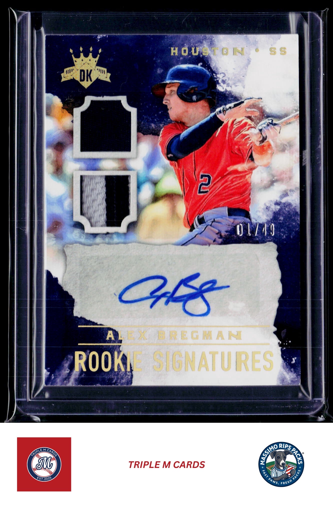 2017 Panini Diamond Kings #RS-AX Alex Bregman DK Rookie Signatures #/299