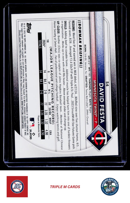 2025 Bowman #54 David Festa