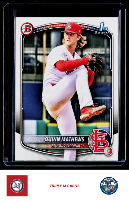 2025 Bowman #BP-25 Quinn Mathews Prospects