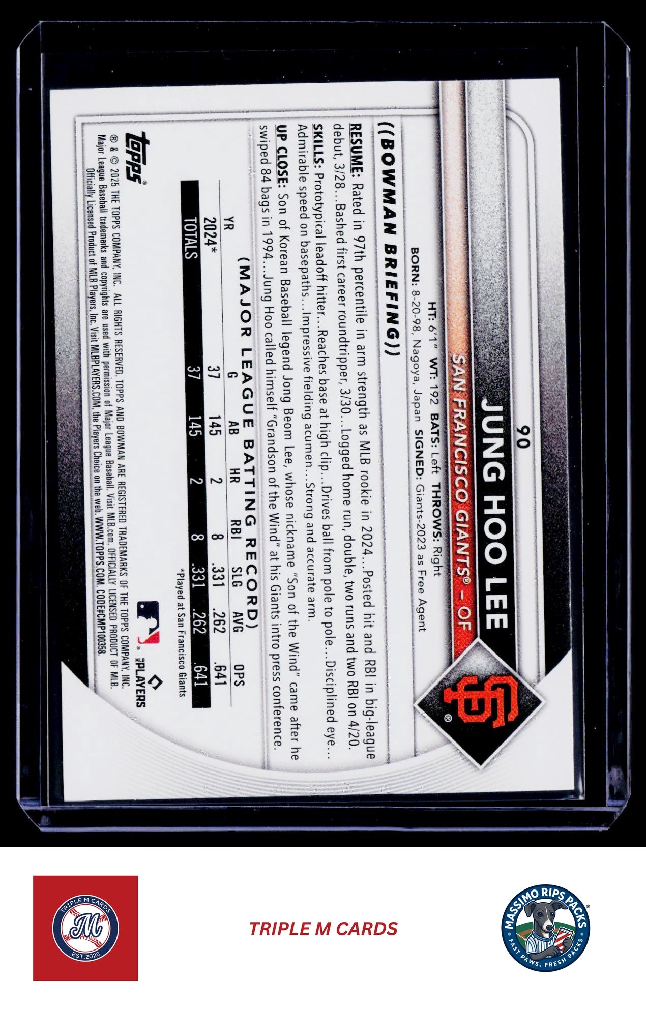 2025 Bowman #90 Jung Hoo Lee