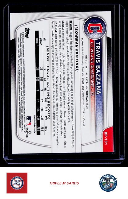 2025 Bowman #BP-131 Travis Bazzana Prospects