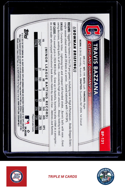 2025 Bowman #BP-131 Travis Bazzana Prospects