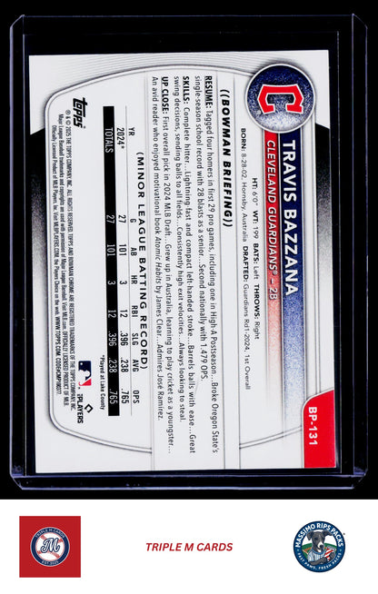 2025 Bowman #BP-131 Travis Bazzana Prospects