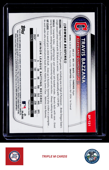 2025 Bowman #BP-131 Travis Bazzana Prospects