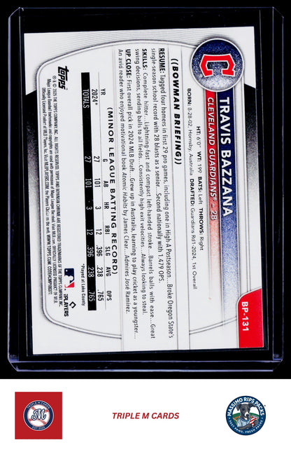 2025 Bowman #BP-131 Travis Bazzana Prospects