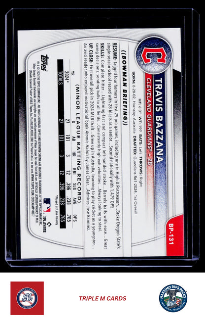 2025 Bowman #BP-131 Travis Bazzana Prospects