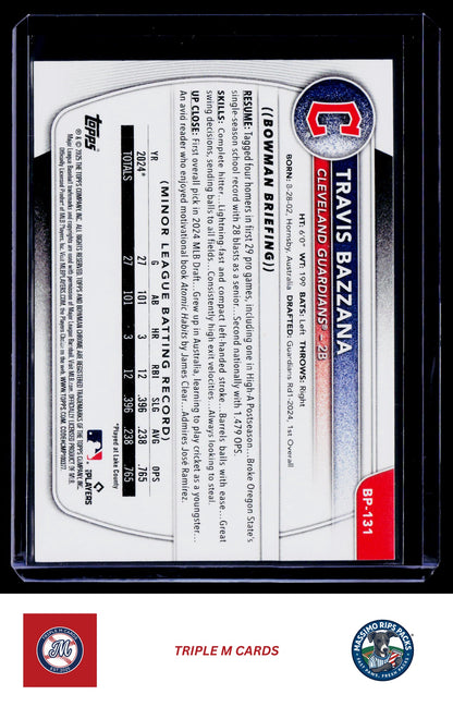 2025 Bowman #BP-131 Travis Bazzana Prospects