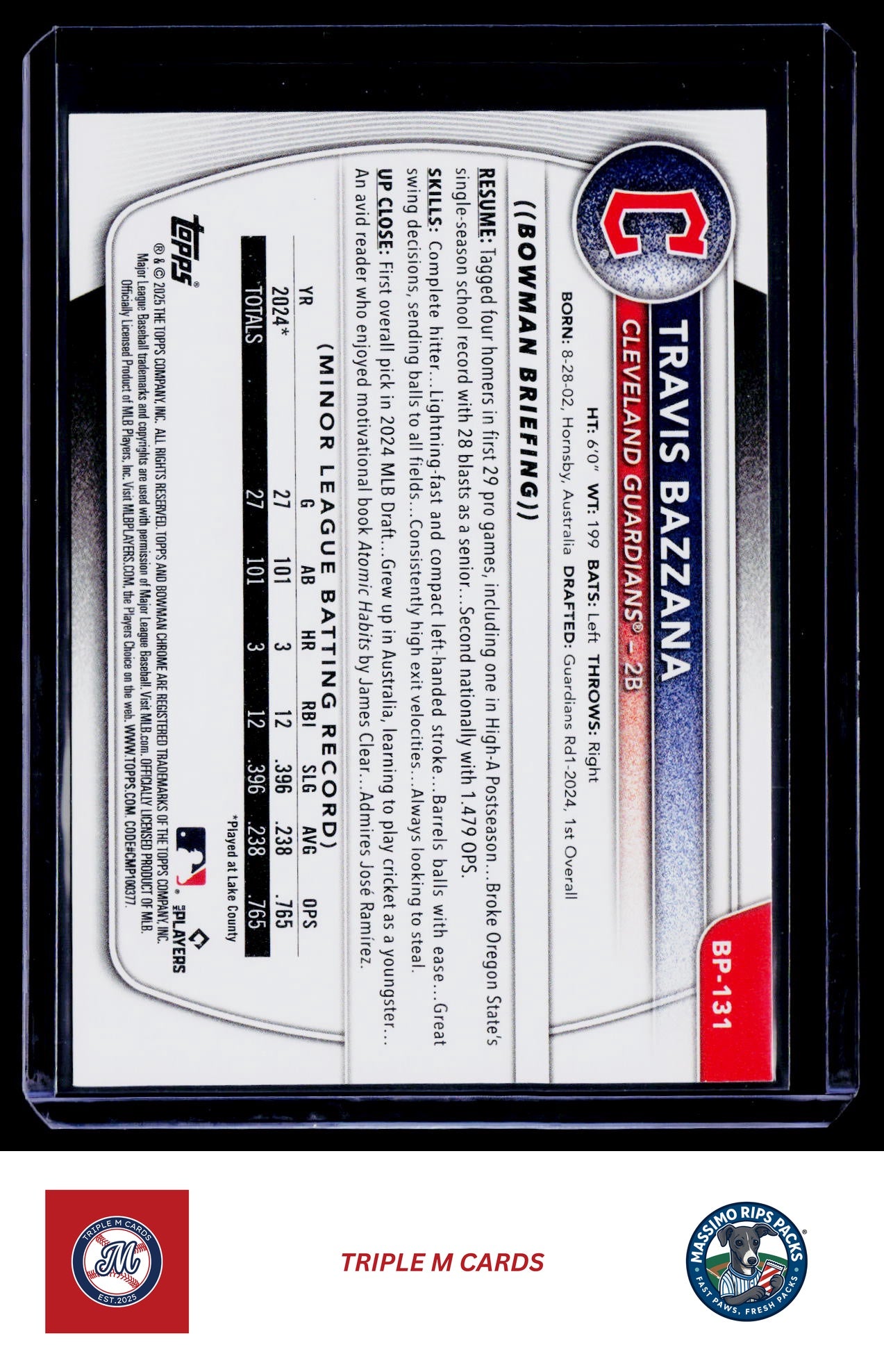 2025 Bowman #BP-131 Travis Bazzana Prospects