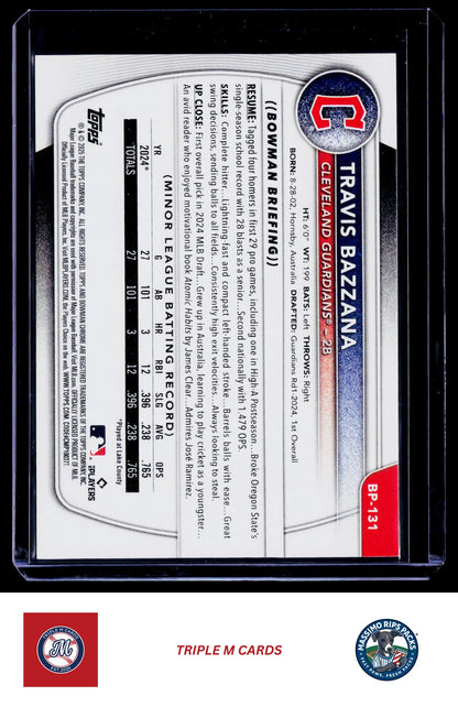 2025 Bowman #BP-131 Travis Bazzana Prospects