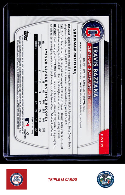 2025 Bowman #BP-131 Travis Bazzana Prospects