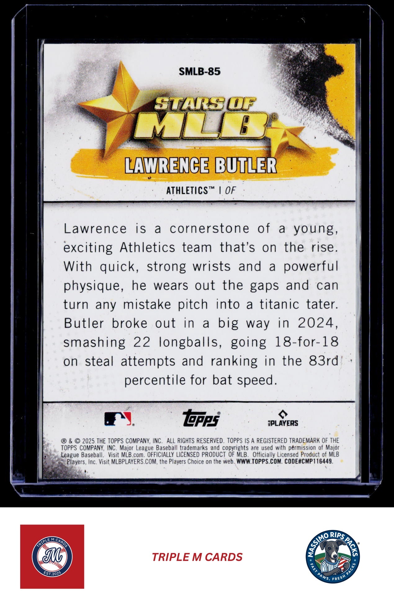 2025 Topps Update #SMLB-85 Lawrence Butler Stars of MLB