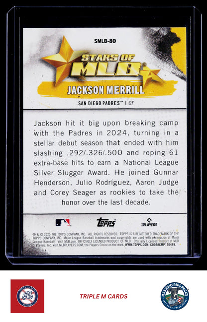 2025 Topps Update #SMLB-80 Jackson Merrill Stars of MLB