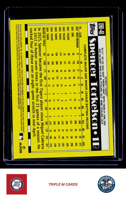 2025 Topps Update #U90-48 Spencer Torkelson 1990 Topps Baseball 35th Anniversary