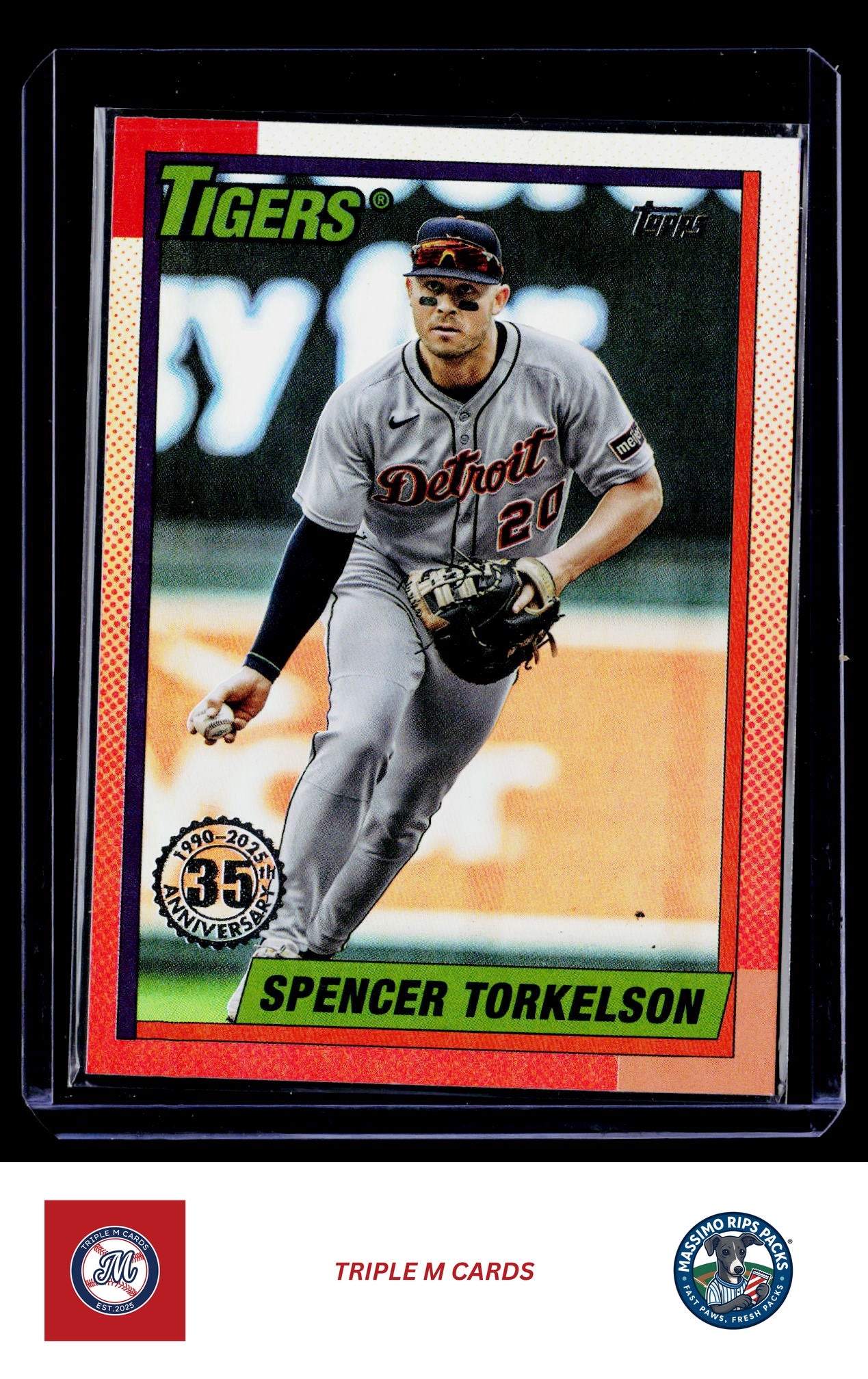2025 Topps Update #U90-48 Spencer Torkelson 1990 Topps Baseball 35th Anniversary