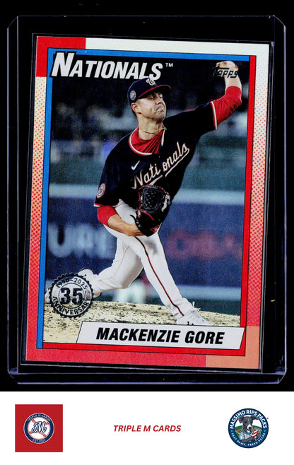 2025 Topps Update #U90-20 MacKenzie Gore 1990 Topps Baseball 35th Anniversary