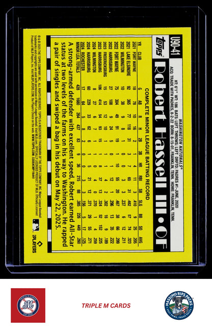 2025 Topps Update #U90-41 Robert Hassell III