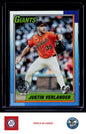 2025 Topps Update #U90-10 Justin Verlander 1990 Topps Baseball 35th Anniversary