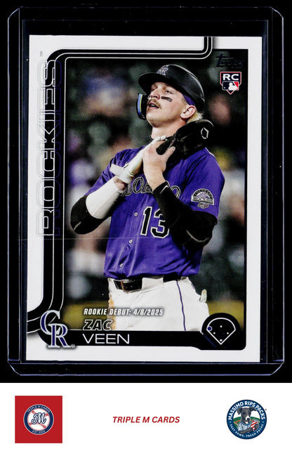 2025 Topps Update #US2 Zac Veen