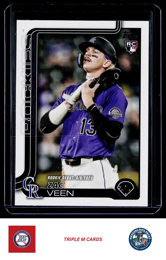 2025 Topps Update #US2 Zac Veen