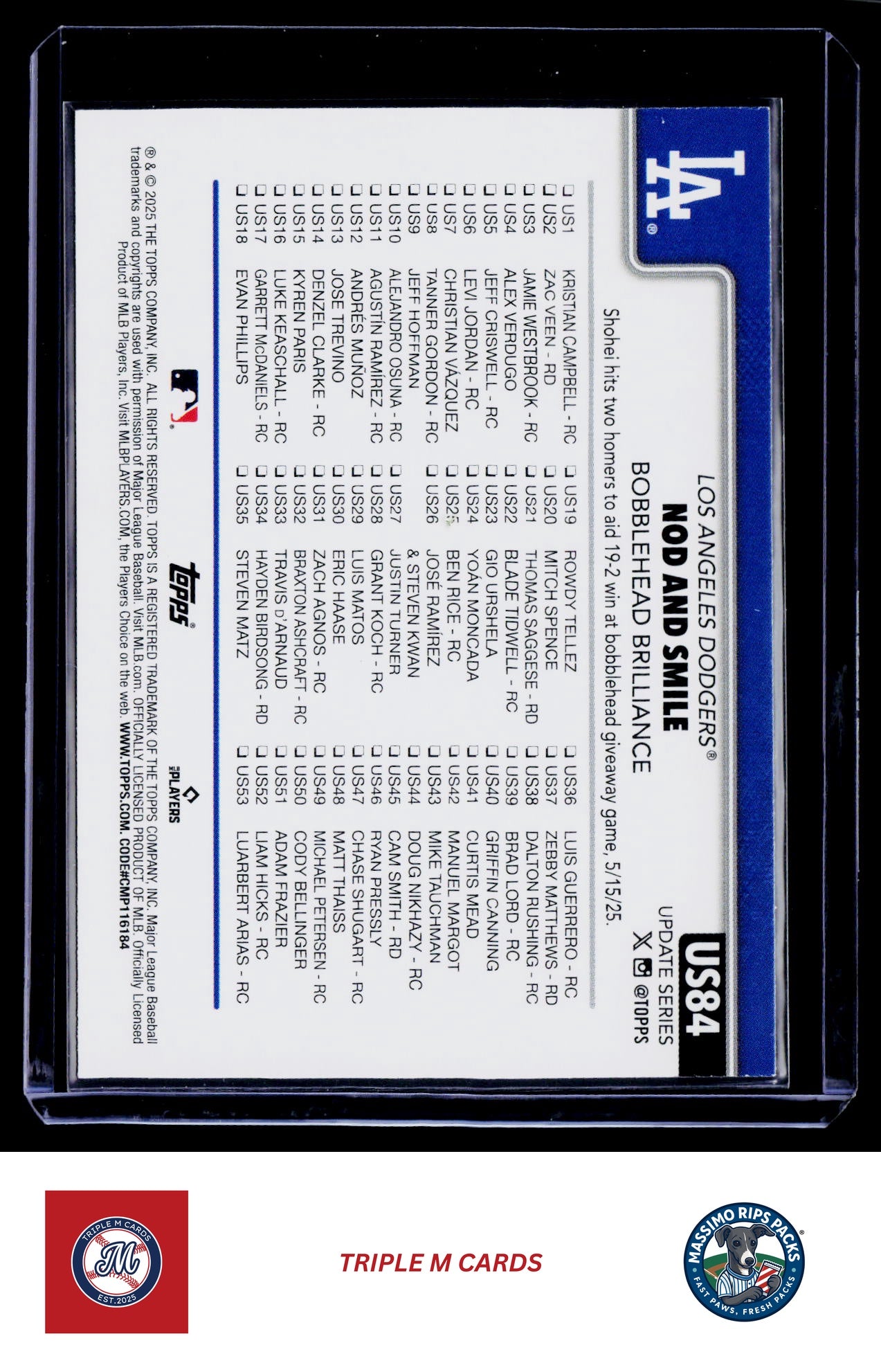 2025 Topps Update #US84 Nod and Smile