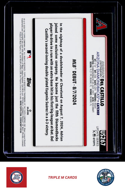2025 Topps Update #US267 Adrian Del Castillo