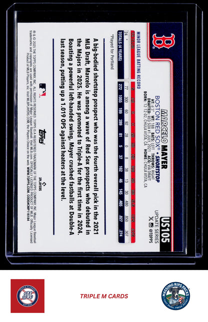 2025 Topps Update #US105 Marcelo Mayer