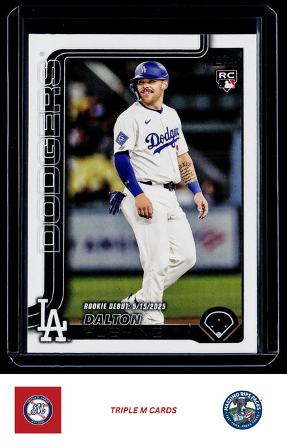 2025 Topps Update #US256 Dalton Rushing