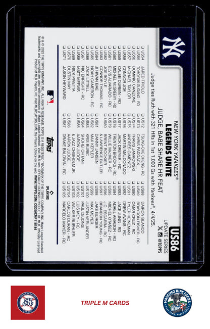 2025 Topps Update #US86 Legends Unite