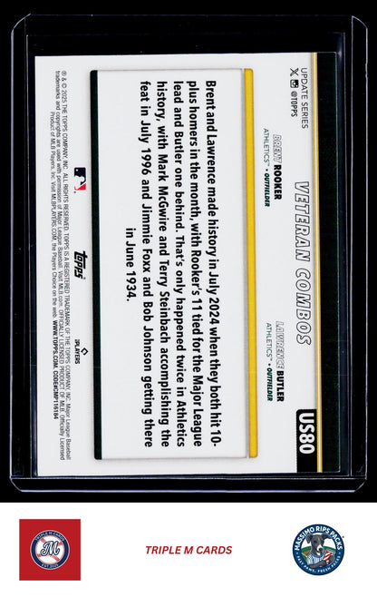 2025 Topps Update #US80 Lumber Kings (Lawrence Butler / Brent Rooker)