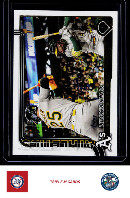 2025 Topps Update #US80 Lumber Kings (Lawrence Butler / Brent Rooker)