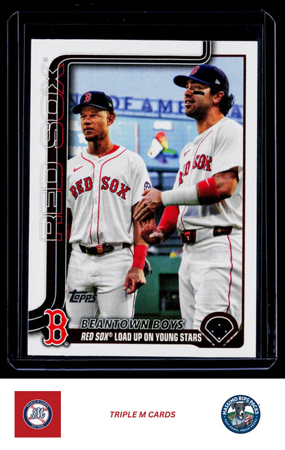 2025 Topps Update #US241 Beantown Boys (Marcelo Mayer / Kristian Campbell)