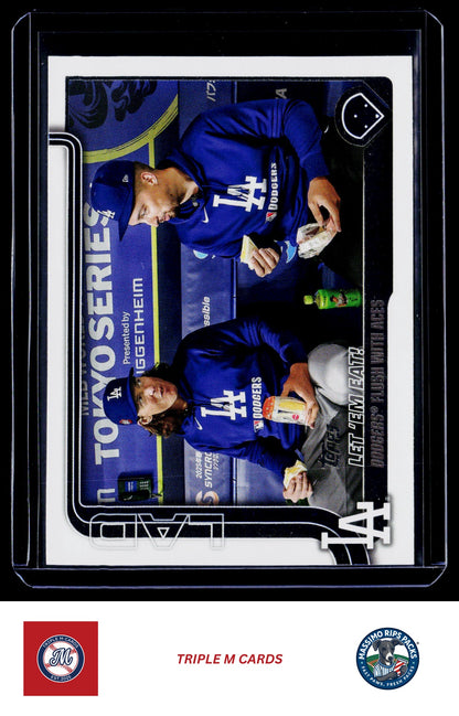 2025 Topps Update #US119 Let 'Em Eat! (Blake Snell / Tyler Glasnow)