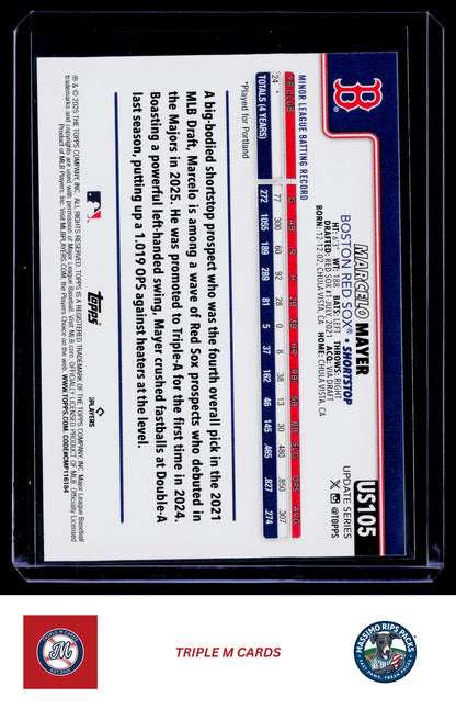 2025 Topps Update #US105 Marcelo Mayer