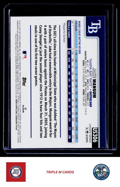 2025 Topps Update #US306 Jake Mangum