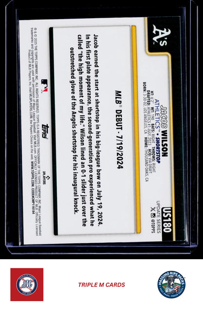 2025 Topps Update #US180 Jacob Wilson