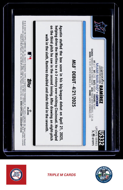 2025 Topps Update #US332 Agustín Ramírez