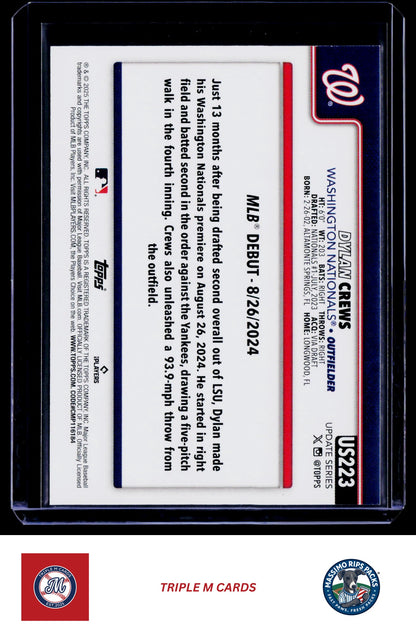 2025 Topps Update #US223 Dylan Crews