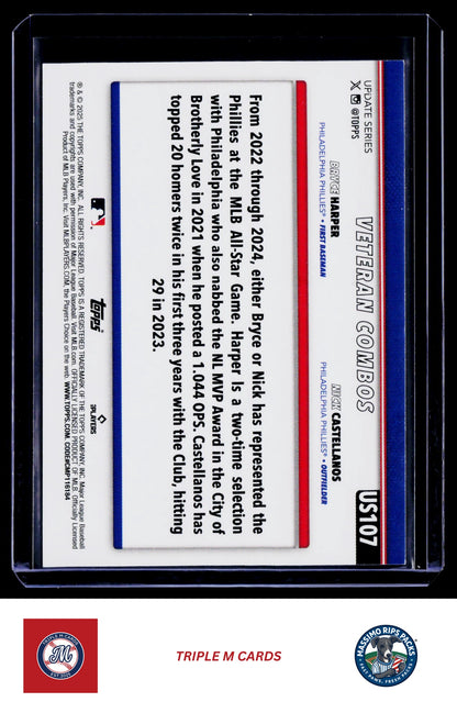 2025 Topps Update #US107 So Phabulous! (Bryce Harper / Nick Castellanos)