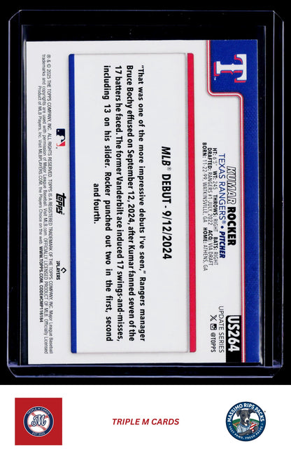 2025 Topps Update #US264 Kumar Rocker