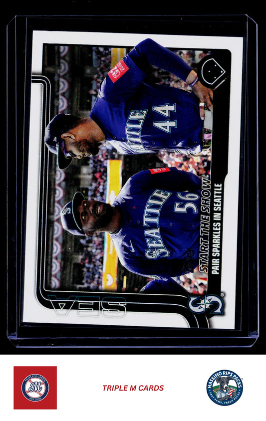 2025 Topps Update #US244 Julio Rodríguez / Randy Arozarena Sandglitter
